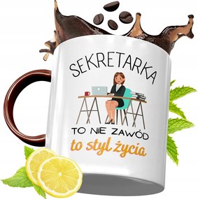 Bordó Bögre Titkárnőnek Születésnapi Ajándék fényképes nyomtatással