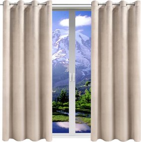 Kész függöny Velúr 140x240 sima átvezetővel velúr bársony szett