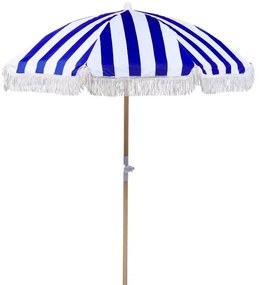 Fehér és kék napernyő ⌀ 150 cm MONDELLO Beliani