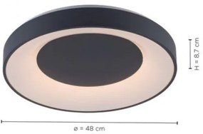 Leuchten Direkt 14346-18 - LED RGB Dimmelhető lámpa ANIKA LED/26,5W/230V + távirányító