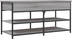 vidaXL szürke sonoma színű szerelt fa cipőpolc 100 x 42,5 x 50 cm
