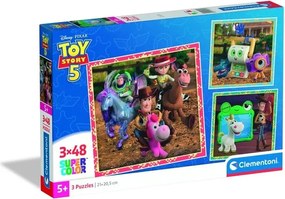 Disney Játékháború Movie 5 3x48 db-os puzzle Clementoni