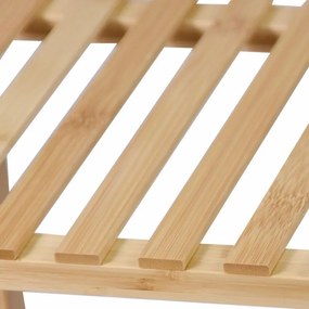 Bambusz polcos állvány 5 polc 60 x 26 x 130 cm