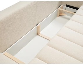 DESIO kinyitható háromszemélyes kanapé, bézs