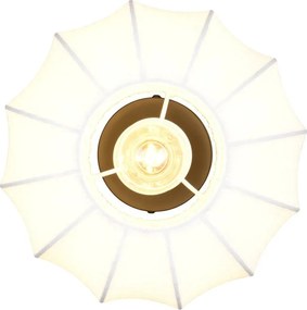 Fehér fém mennyezeti lámpa textil búrával ø 25 cm Madleine – Reality