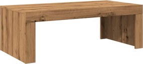 vidaXL kézműves tölgy színű szerelt fa dohányzóasztal 102 x 50 x 35 cm