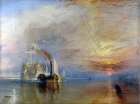 Reprodukció The Fighting Temeraire, 1839, William Turner