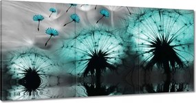 Vászonkép 60x30 Kék pitypangok