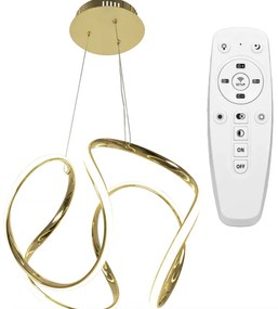 Elegáns, modern LED mennyezeti lámpa távirányítóval arany