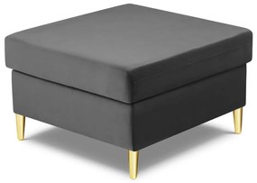 Világosszürke bársony lábtartó Kyoto – Cosmopolitan Design