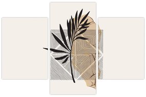 Kép - Absztrakció trópusi levelekkel N⁰1 (90x60 cm)