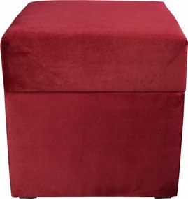 Négyzet Alakú Nyitható Puff ülőfelület 40x40x40cm Paros plüss velúr