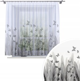 Függöny Kész Fátyol 200X150 Festett Mintás Béka Szalag Függöny 199