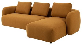 Mustársárga buklé sarokkanapé (jobb oldali) Imola – Bonami Selection