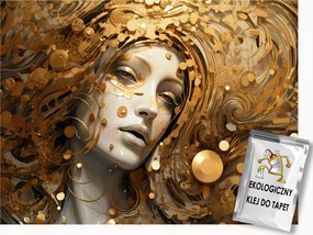 Fotótapéta Flizelina Portré Nő Lány Glamour Arany 150x105 ragasztó