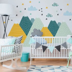 Giant Kid Sticker Scandinavian Mountains Ziska falmatrica - Ambiance