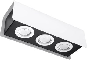 SOLLUX SL-0407 STEREO Kocka Mennyezeti Lámpa Fehér, Fekete GU10 IP20
