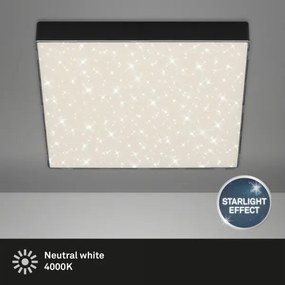 Briloner 7078-415 - LED Mennyezeti lámpa STAR SKY LED/21W/230V 28x28 cm fekete
