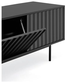 Fekete TV-állvány 180x52 cm Sierra – Teulat