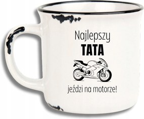 Bögre Fehér Retro Vicces Ajándék Apák Napja Legjobb Apa Lovagol