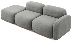 Szürke buklé moduláris heverő (bal oldali) Ailani – Makamii