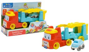 Színes Team Red bukfenceztető autószállító 2 az 1-ben Clementoni