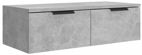 betonszürke szerelt fa faliszekrény 68 x 30 x 20 cm