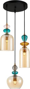 Italux Busco PND-30263-3A-BRO-AMB Függőlámpa 3x40W/E27 IP20