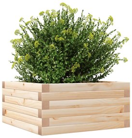 tömör fenyő kerti virágláda 50x50x72 cm