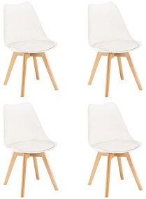 Silla étkezőszék 4 db fehér színben