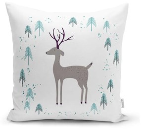 Karácsonyi mintás textil párnahuzat 43x43 cm – Mila Home