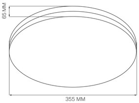 LED Fürdőszobai mennyezeti lámpa MOON LED/18W/230V króm IP44