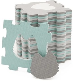 KINDERKRAFT select - Hab puzzle LUNO 30db szürke/menta