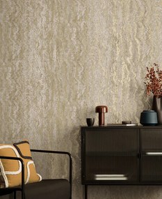 Holden Decor Textura Tinos arany-ezüst márvány mintás fémhatású vlies tapéta – 66160