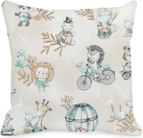 Gyerek párna párnahuzat gyerekeknek Ajándék Állatkert Zebra Zsiráf