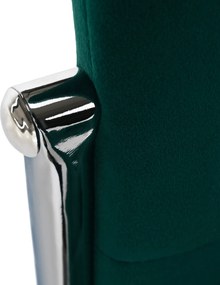 Szék, smaragd Velvet szövet/fém, ADORA NEW