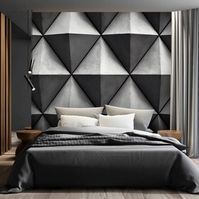 Gario Fotótapéta Beton geometriai háromszögek Anyag: Vlies, Méret: 300 x 210 cm