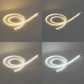 Füzér fehér dugóval 3m LED-del, Kelvinben szabályozható IP44 - Ropy