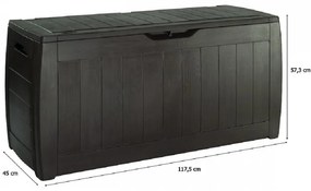 Hollywood műrattan kerti tároló 270L
