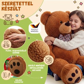 BENY nagy plüssmedve, 100cm, barna Monzana