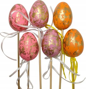 Húsvéti tojás Pikk 6 db-os Rózsaszín-Narancssárga