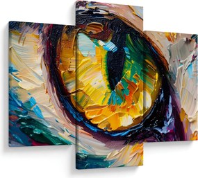 Kép - Macskaszem festmény (90x60 cm)