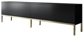TV szekrény Lord - Black, Gold