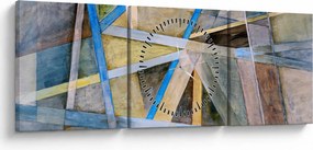 Kép - Absztrakció (órával) (90x30 cm)