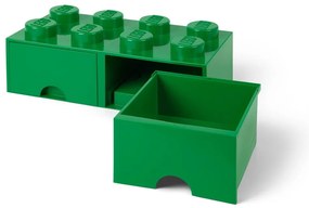 Zöld 2 fiókos tárolódoboz - LEGO®