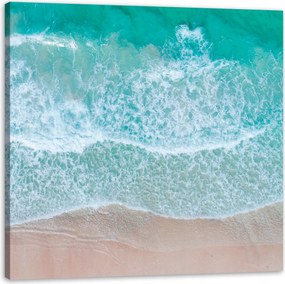 Vászonkép Víz Hab Hullámok Tenger Természet 50X50 cm Ideális ajándék