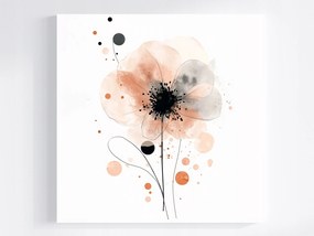 Vászonkép Canvas Akvarell Növény Természet Pasztell Virág Grafika 80x80