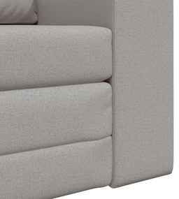 Padlós Sofa Ágy 2 az 1-ben Felhőszürke 98x71x83 cm Textil