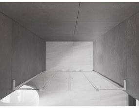 Mexen Velar L Duo, tolózuhanyajtó nyitáshoz 140 cm, 8 mm átlátszó üveg, króm, 871-140-003-02-01