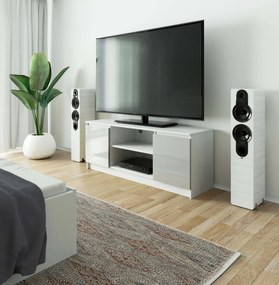TV asztal Dariel  (fehér +  fémes fényű). 1069772